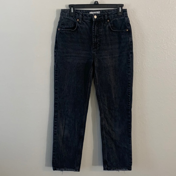 We The Free Free People black high rise straight leg jeans size 27 - Picture 1 of 5